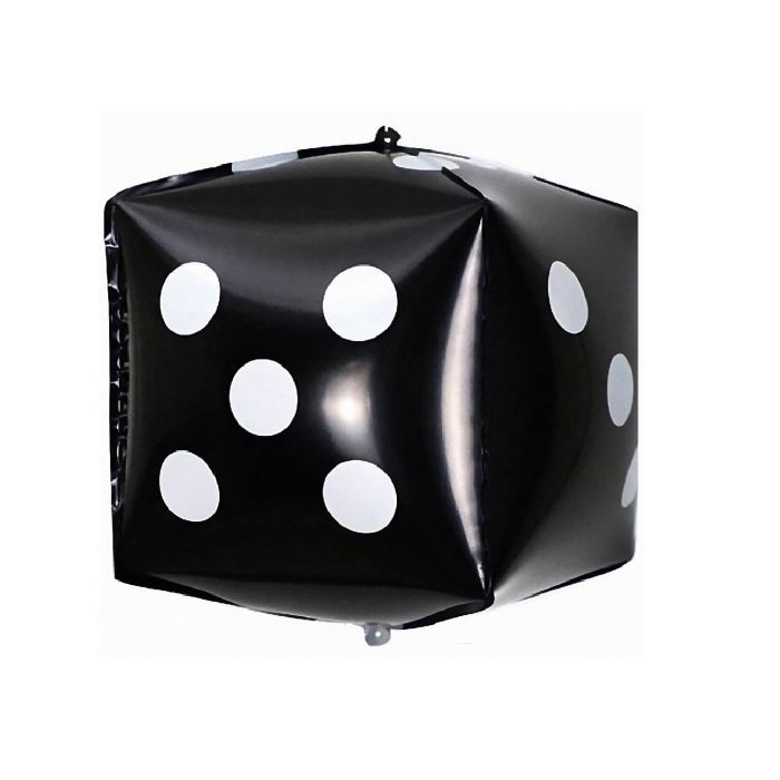 3d Casino Dice Black · 12"