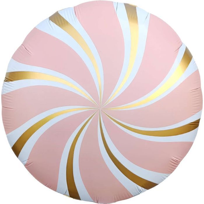 Candy Swirl Pastel Pink · 18"
