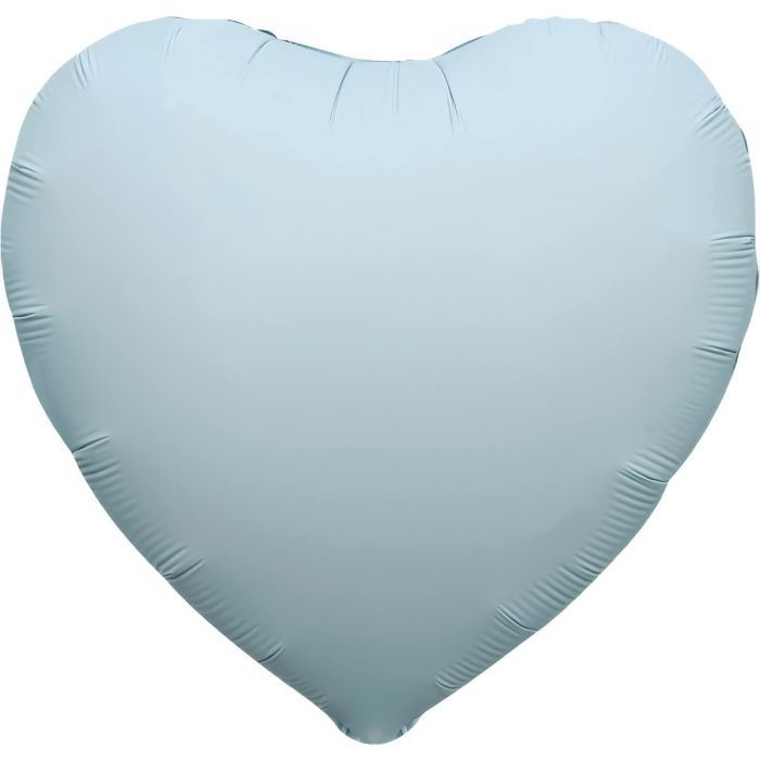 Matte Blue Heart Balloon · 18"