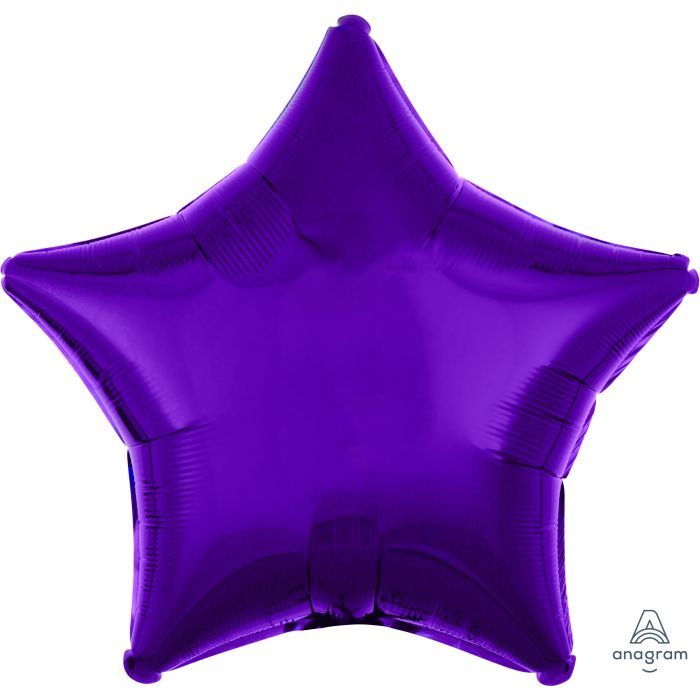 Metallic Purple Star · 18"