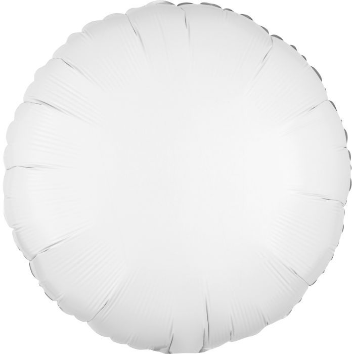 Metallic White Circle · 18"