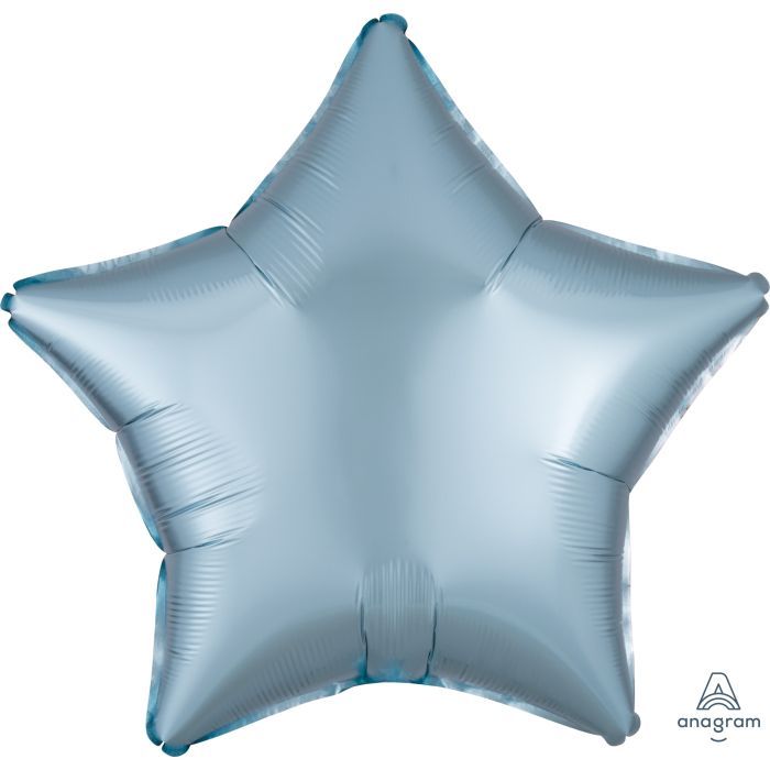 Satin Luxe Pastel Blue Star · 18"