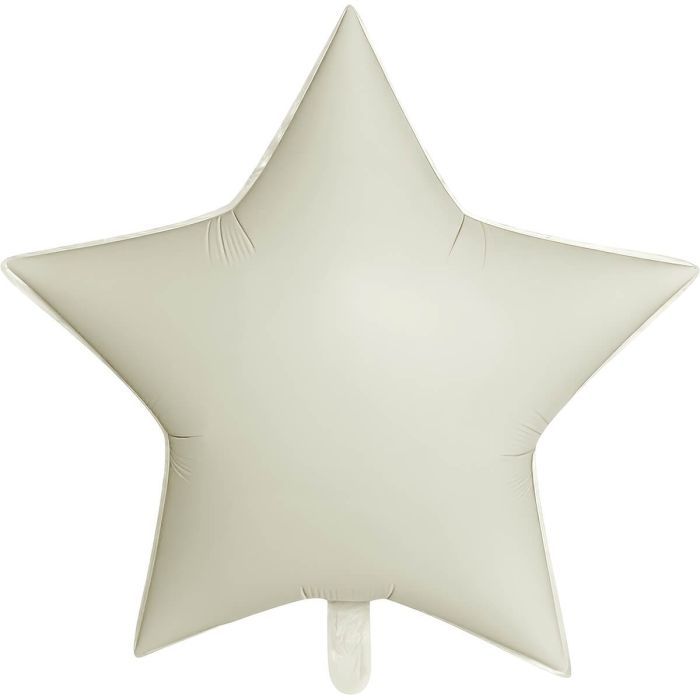 Matte Cream Star Balloon · 30"