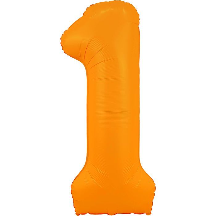 Neon Orange Number 1 · 34"