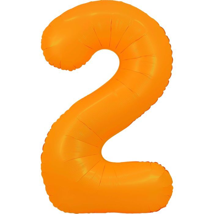 Neon Orange Number 2 · 34"