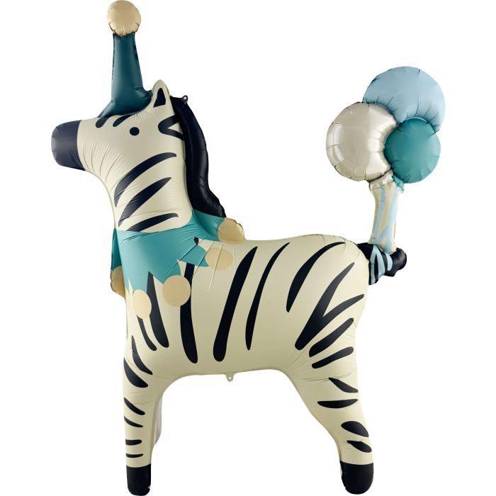 Standing Matte Circus Zebra · 38"