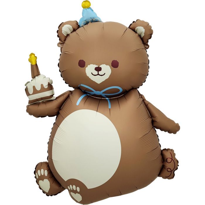 Matte Brown Party Bear · 39"