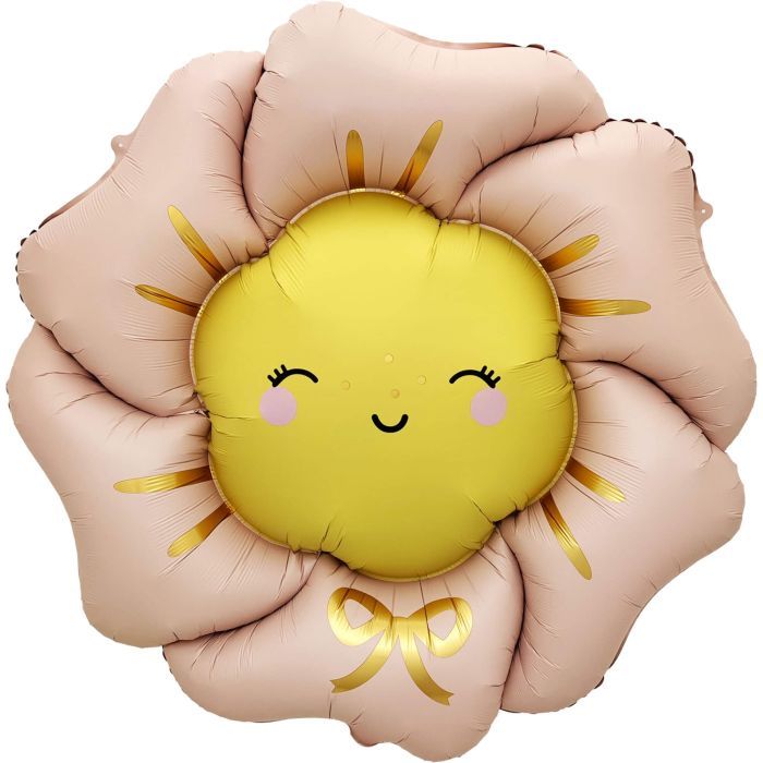 Blush Pink Flower Face · 40"