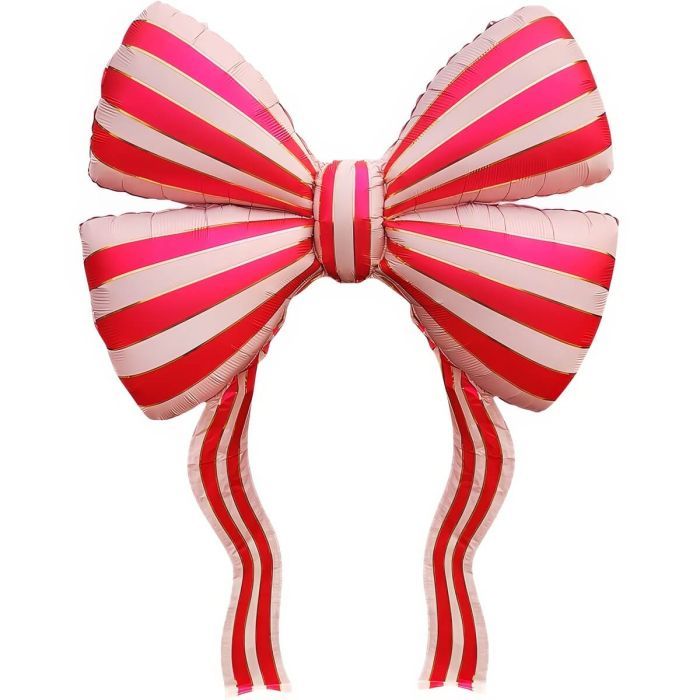 Red Ribbon Bow Balloon · 42"