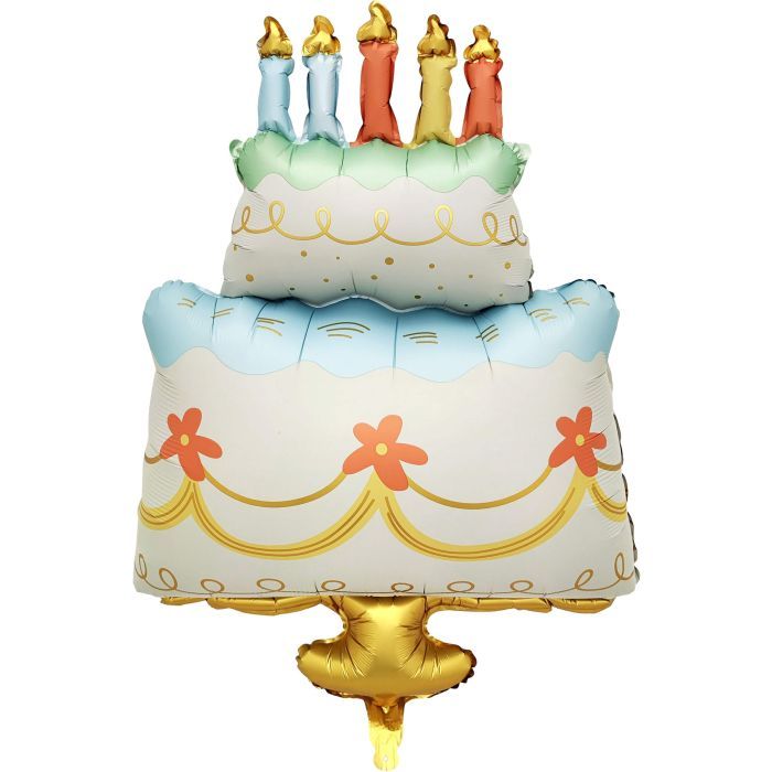 Classy Birthday Cake Balloon · 41"