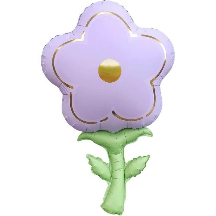 Matte Lilac Stemmed Flower Balloon · 33"