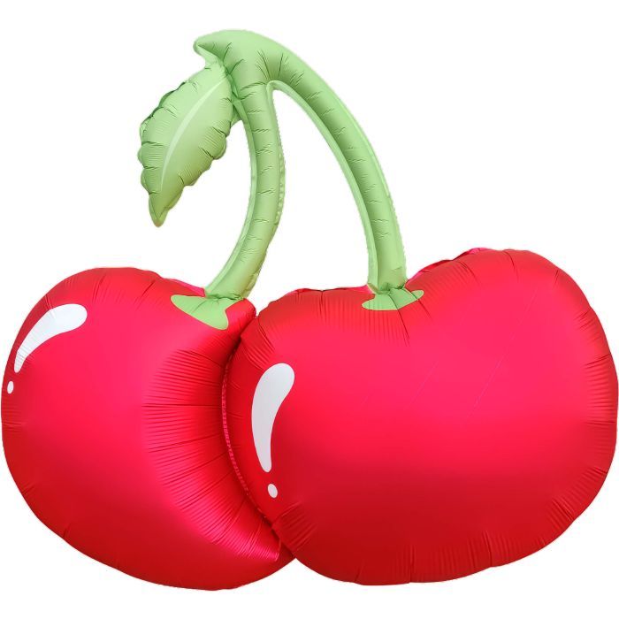 Matte Red Cherries Balloon · 33"