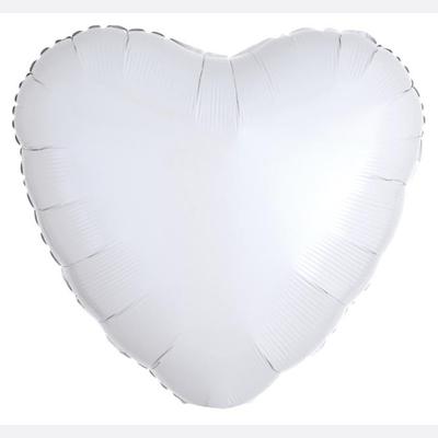 18" White Heart 